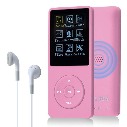 Mp3 player 8gb rosa - mp3,