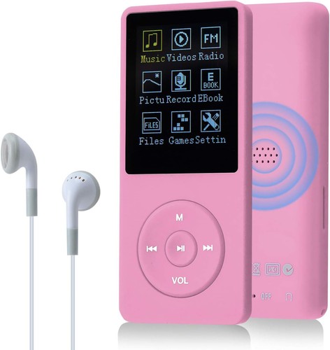 Mp3 player 8gb rosa tragbarer - player,