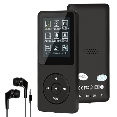 Mp3 player 8gb schwarz 2000 - schwarz,
